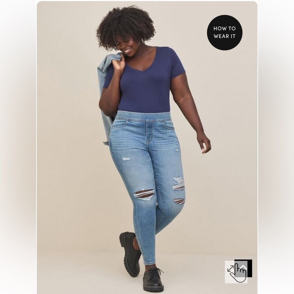 Torrid Lean Jean high rise super skinny soft pull on, maximum stretch, NWT